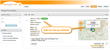 flexible vehicle tracking