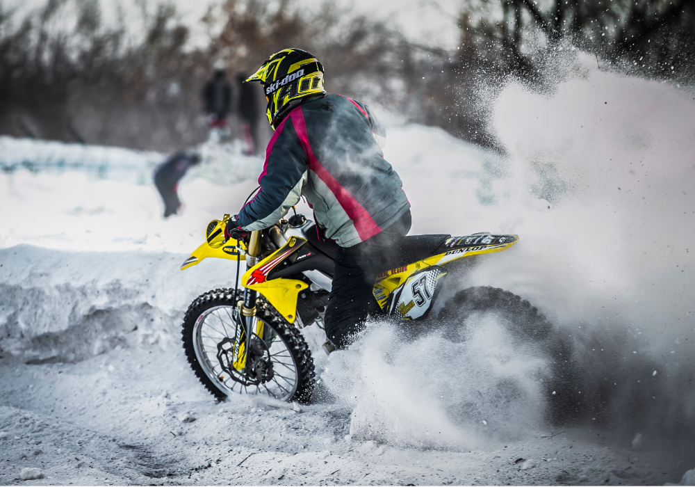 Motorbike in Snow