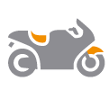 Motorbike tracking icon